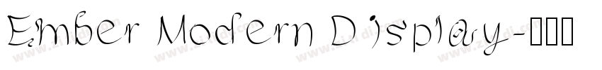 Ember Modern Display字体转换